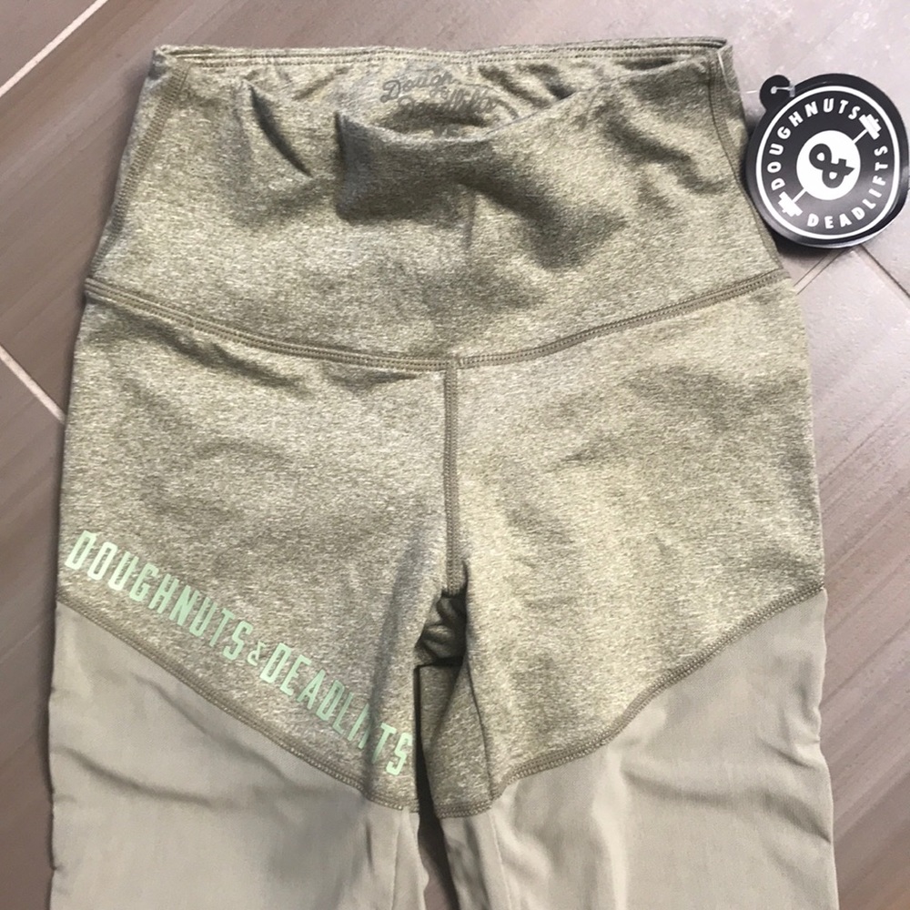 Doughnuts and Deadlifts workout leggings